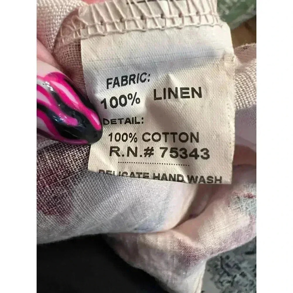 BELLAMBRA 100% LINEN halter dress made in ITALY size small - Picture 8 of 8